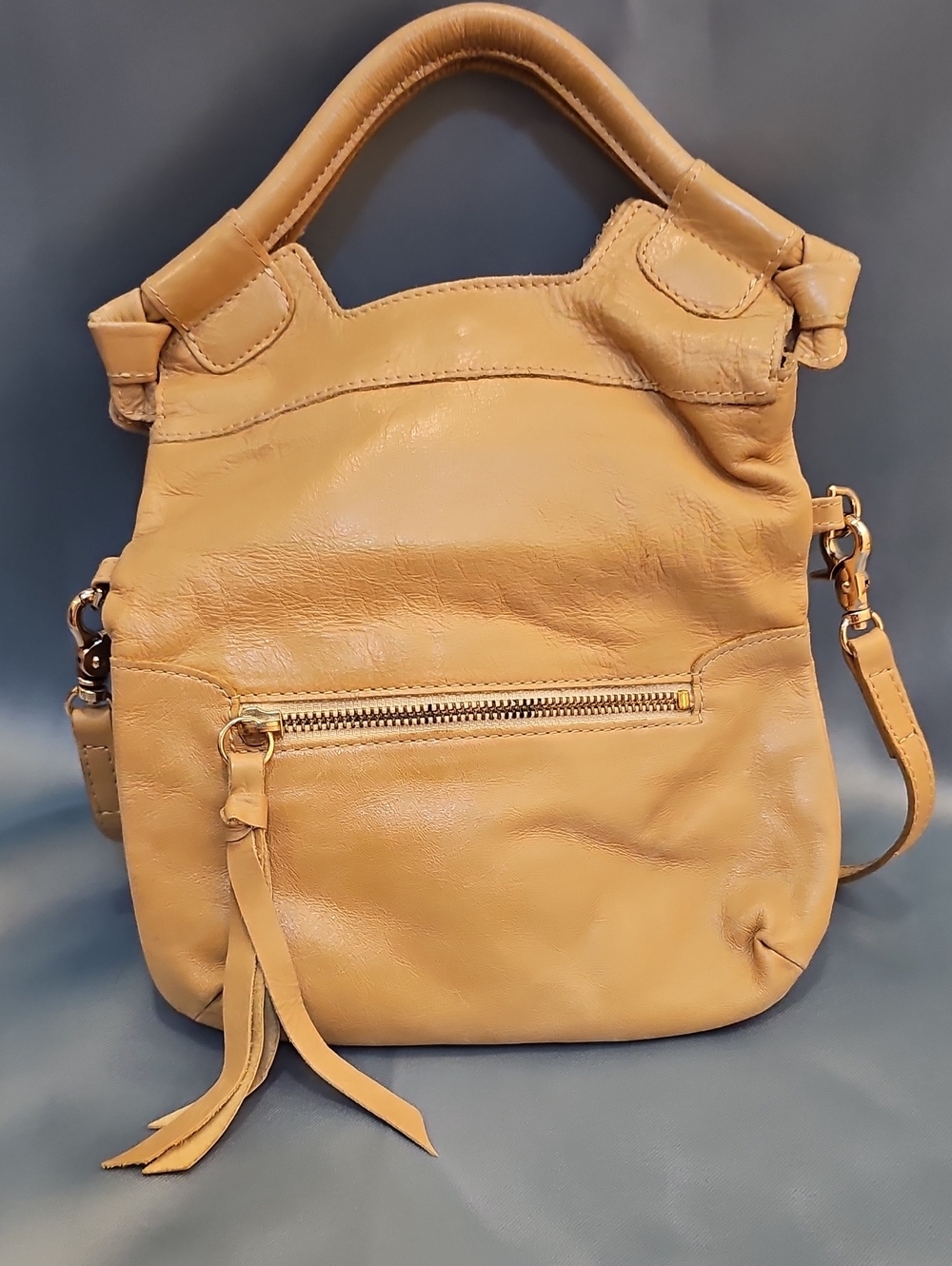 Foley + Corinna Mini City Crossbody Tan Leather Shoulder Bag Clutch